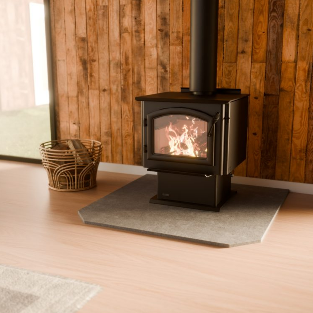 Flat Wall Square Granite Hearth 1250×1250