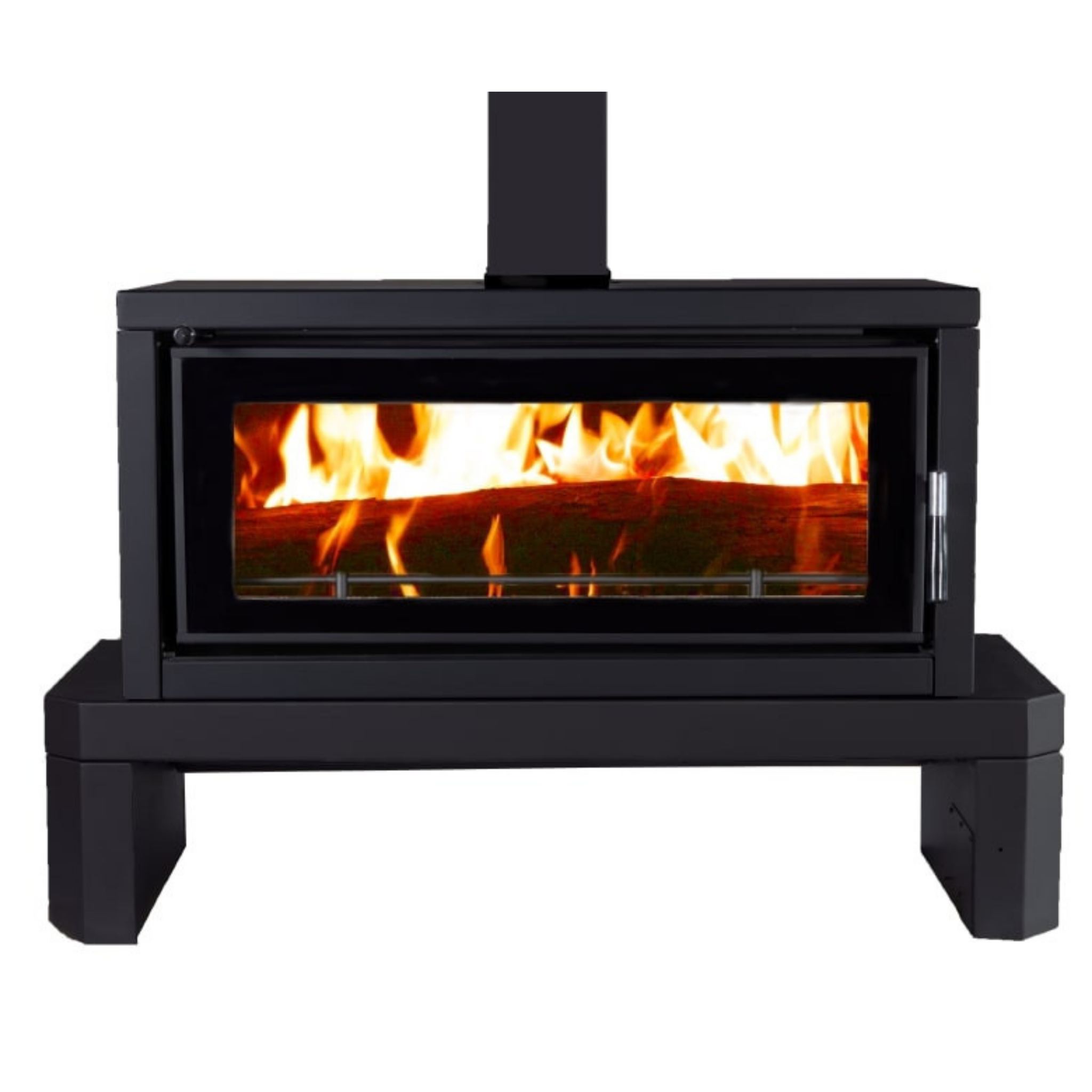 Kent Fairlight Freestanding Wood Heater with Bench