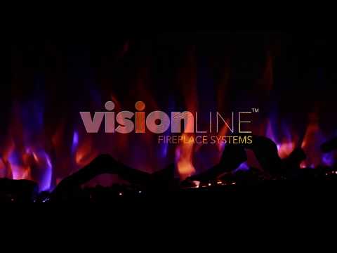 VisionLINE Linear – Electric Wall Fireplace