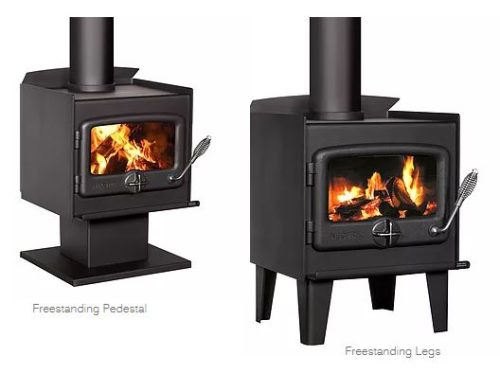 Nectre Wood Heater with Legs or Pedestal, Available at Obrien's Wangaratta Heating Cooling & Plumbing